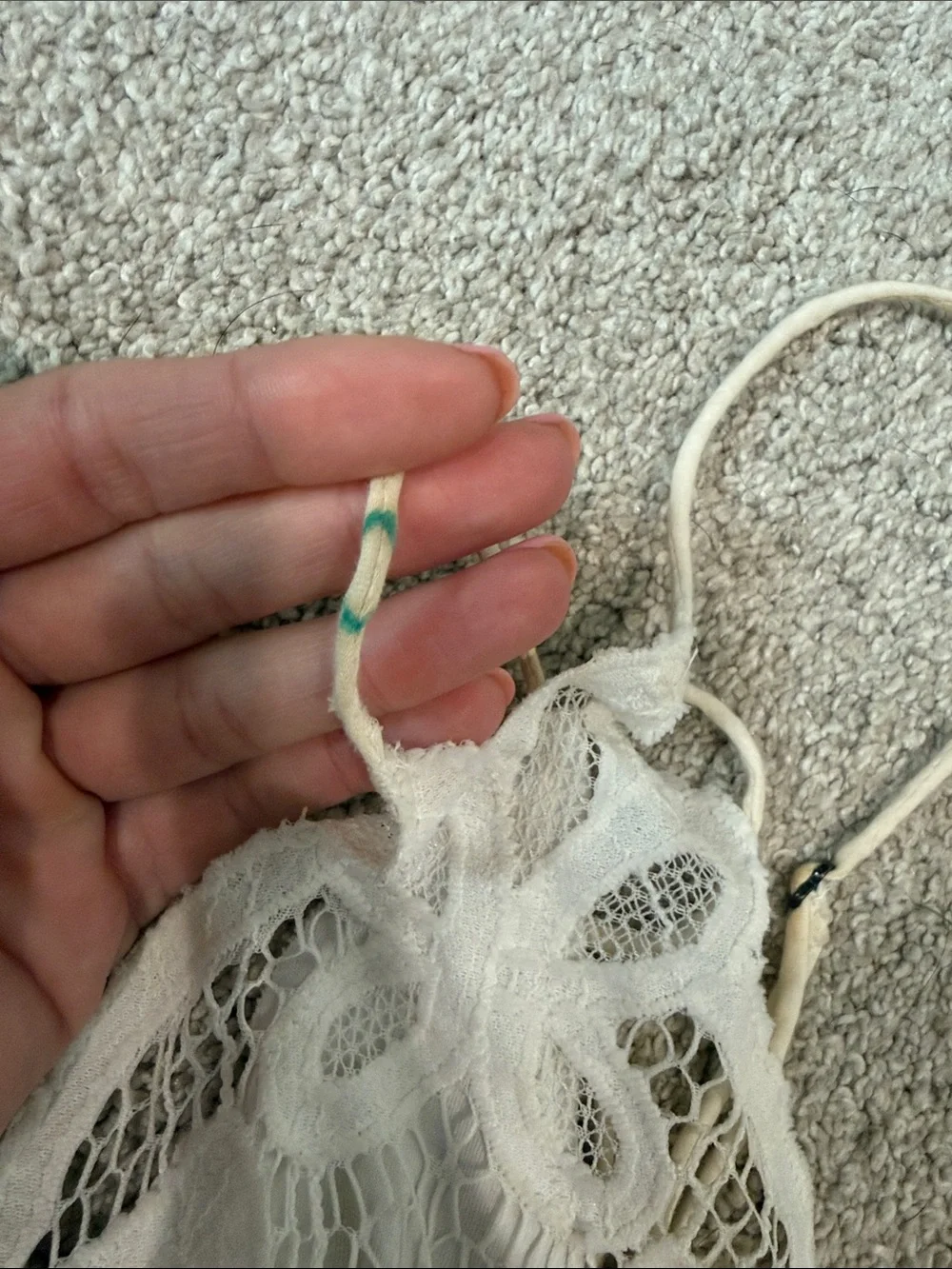Free People White Lace Bralette